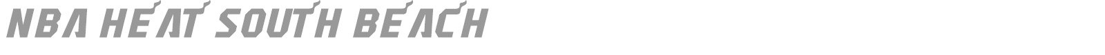 NBA Heat South Beach font preview